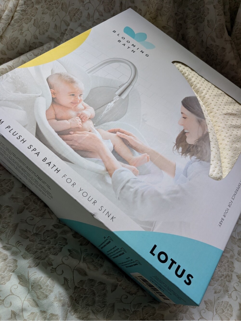 Blooming Bath Lotus Baby Bath in Gray/Dark Gray - New